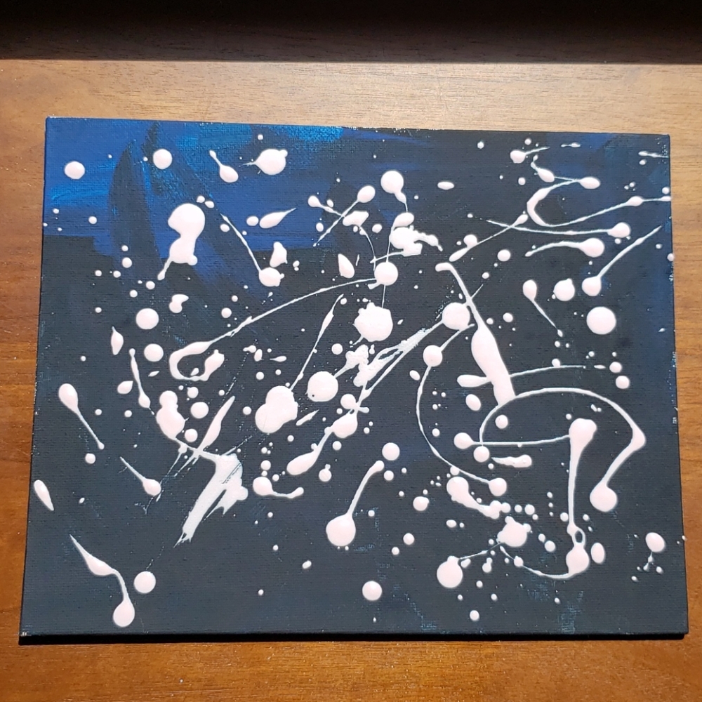 Hand Crafted Wall Art Constellation 2-  Acrylic Painting on Canvas Board